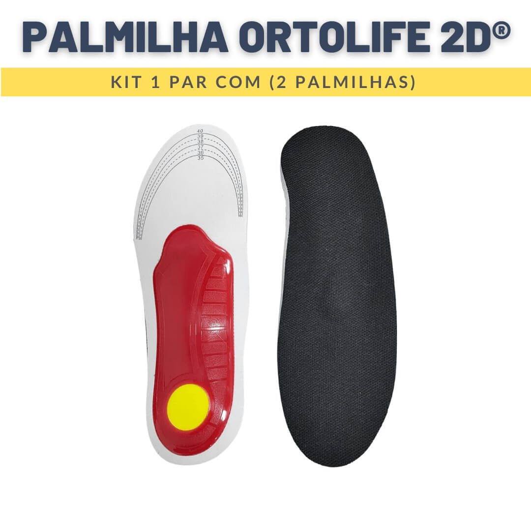 Palmilha Ortopédica l Ortolife 2D® - Magazinei