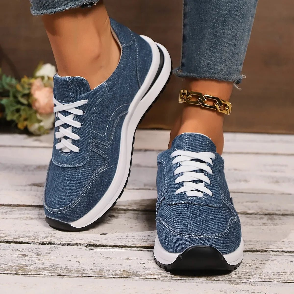 Tênis Casual Feminino | DenimStep - Magazinei Calçados